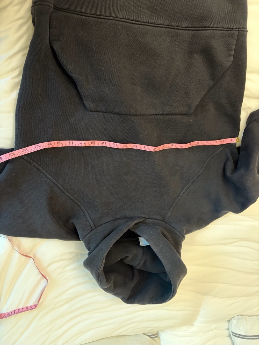 Zara Heavyweight Black Funnel Neck Hoodie Sweatshirt Size Small - Picture 4 of 7